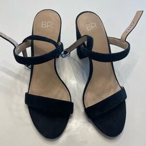 Nordstrom BP Black Suede Heels